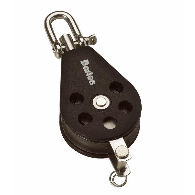Barton Size 2 35mm Plain Bearing Pulley Block Single Swivel & Becket