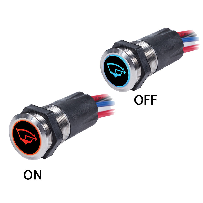 4180 Backlit Push Button Switch OFF/ON - 15A
