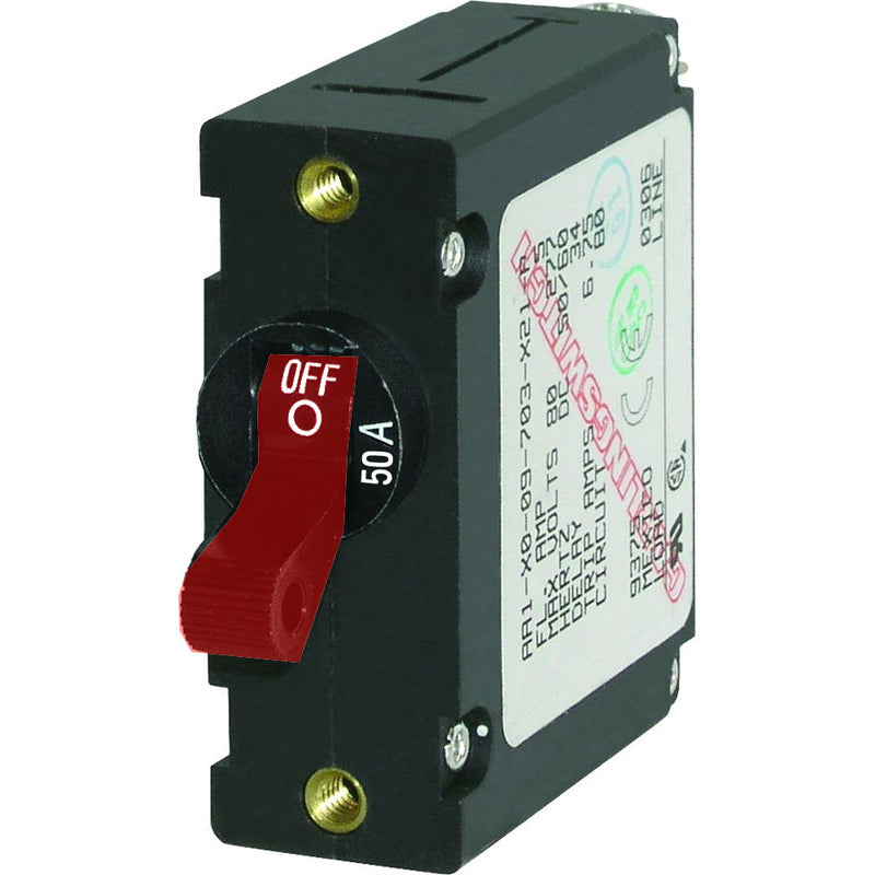 7229 AC / DC Single Pole Magnetic World Circuit Breaker - 50 Amp
