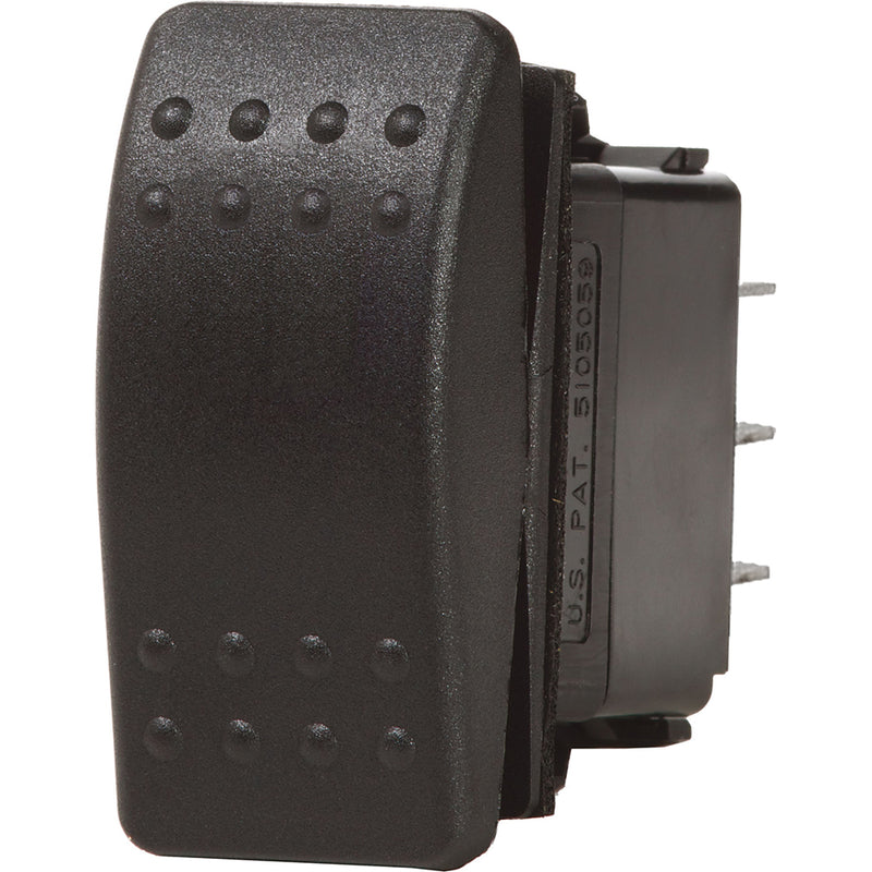 7933 Contura II Switch SPDT Black - (ON)-OFF-(ON)