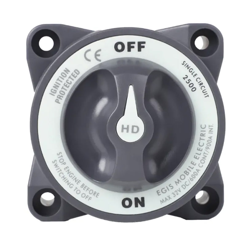 Egis Battery Switch - Heavy Duty-Series 600A - Off/On