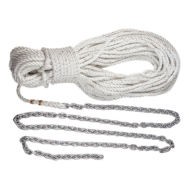 Lewmar Anchor Rode 15’ 5/16” G4 Chain w/200’ 5/8” Rope w/Shackle