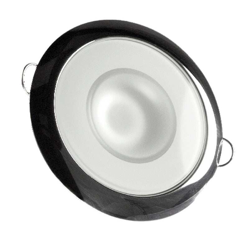 Lumitec Mirage - Flush Mount Down Light - Glass Finish/Polished SS Bezel 2-Color White/Red Dimming