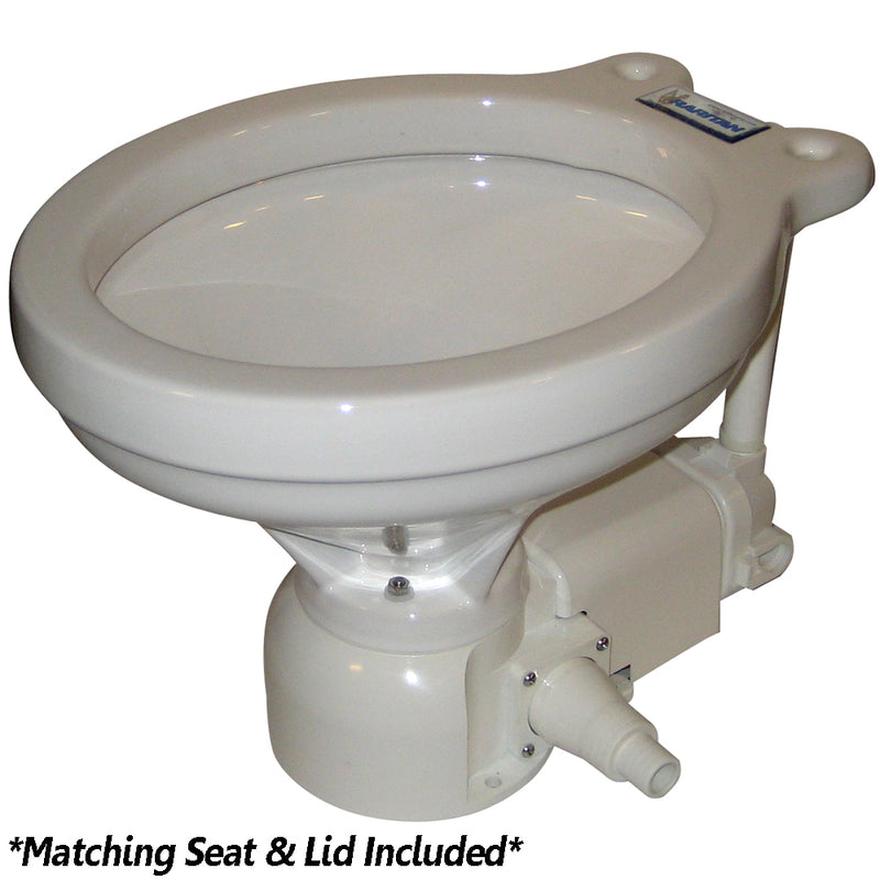 Raritan Sea Era QC Electric Toilet - Household Style - Integral Pump - Straight & 90° Discharge - 12v