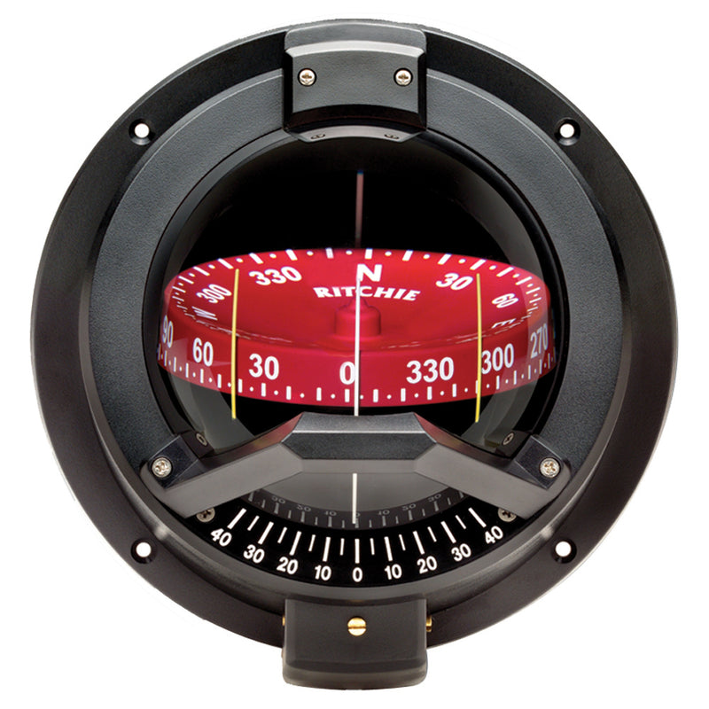 BN-202 Navigator Compass - Bulkhead Mount - Black