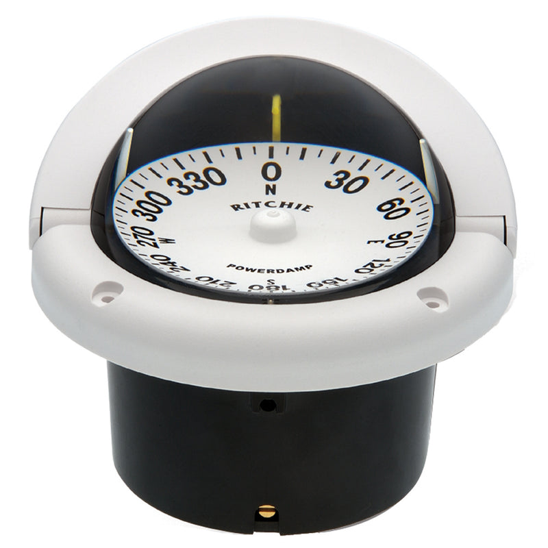HF-742W Helmsman Compass - Flush Mount - White