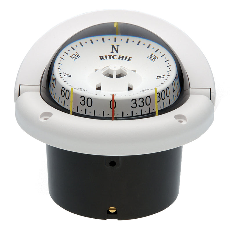 HF-743W Helmsman Compass - Flush Mount - White
