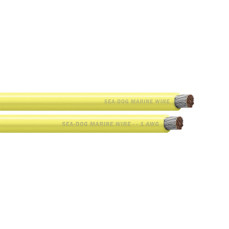 Sea-Dog 1 AWG Yellow Battery Cable - 25'