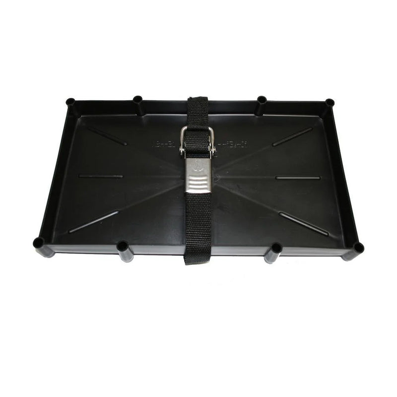 T-H Marine 31 Series Battery Holder Tray w/Stainless Buckled Strap