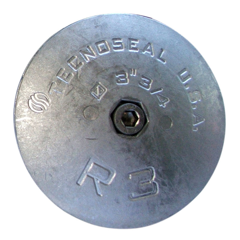 R3 Rudder Anode - Zinc - 3-3/4" Diameter