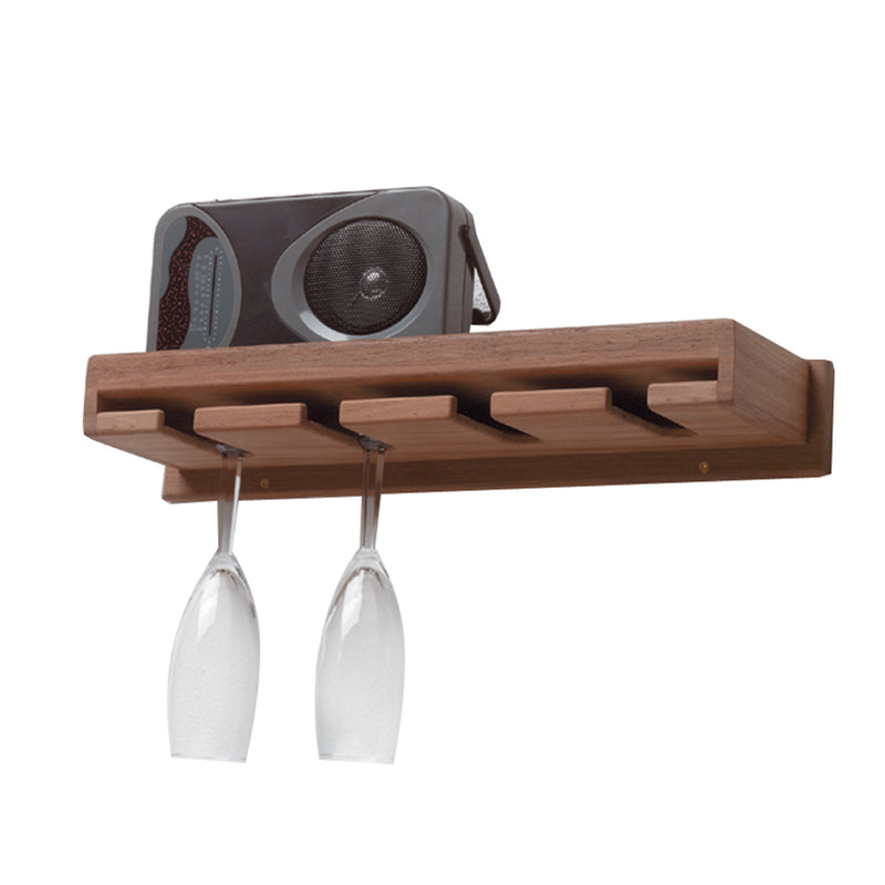 Whitecap Teak Wineglass Rack w/Shelf