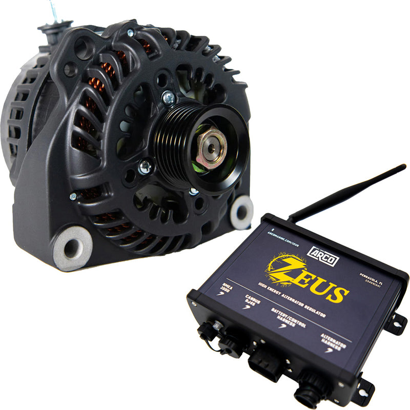 ARCO Zeus A225S Vortec Alternator w/Regulator & Zeus High-Energy Alternator Regulator