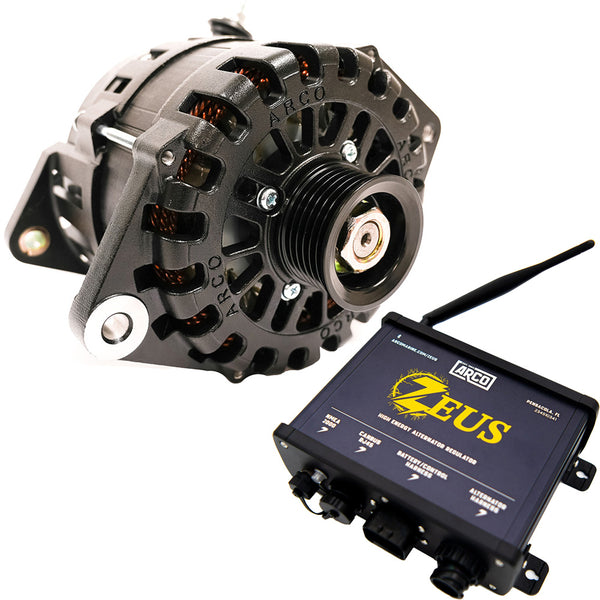 ARCO Zeus 24V 7kW 3.15 Alternator w/Isolated Ground & Zeus High-Energy Alternator Regulator