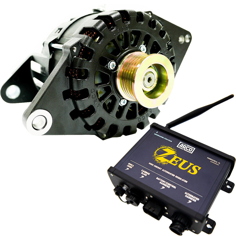 ARCO Zeus 24V 7kW J180 4" Alternator w/Isolated Ground & Zeus High-Energy Alternator Regulator