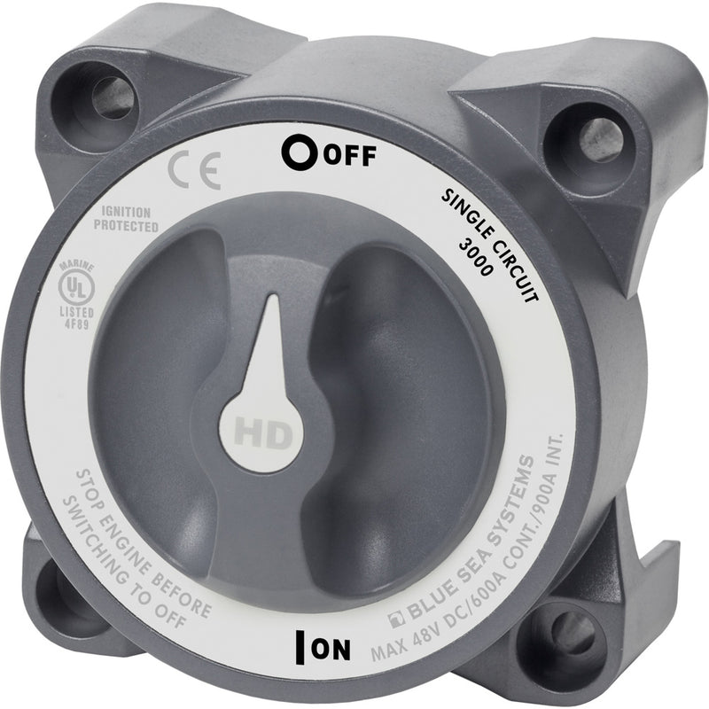 3000 HD-Series Battery Switch Single Circuit ON/OFF
