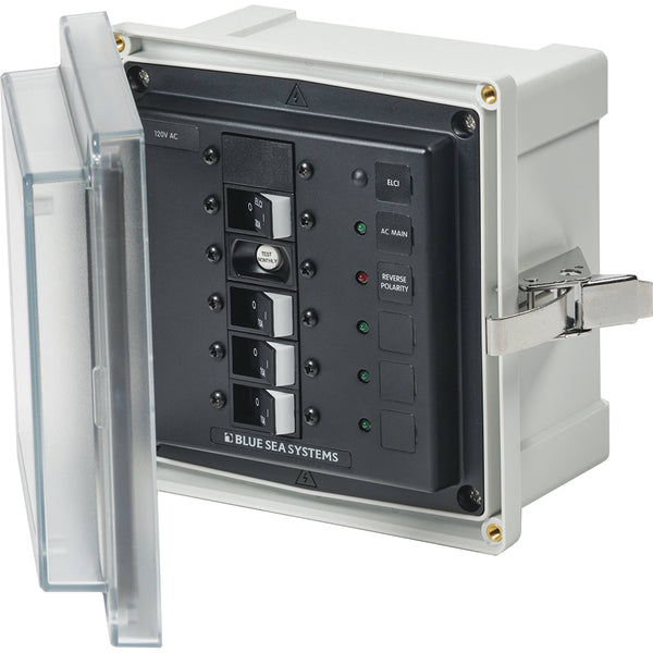 3128 - SMS Panel Enclosure w/ELCI (30A) & 3 Branch (15A) - 120V AC