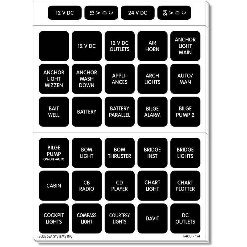 4217 Square Format Label Set - 120