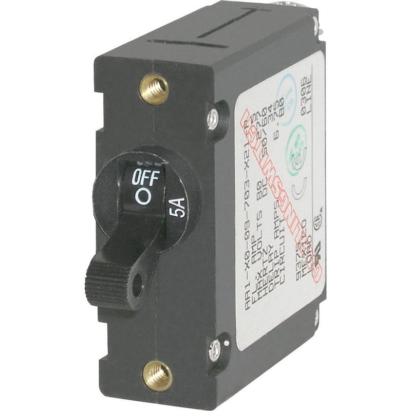 7200 AC / DC Single Pole Magnetic World Circuit Breaker  -  5 Amp
