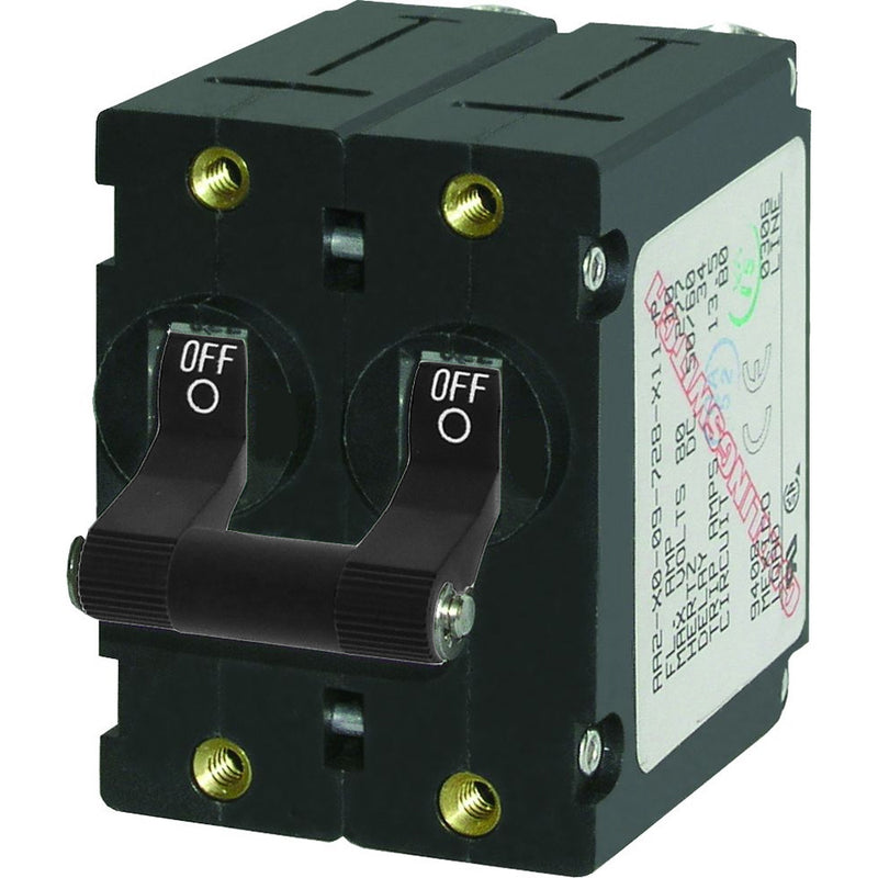 7348 A-Series Double Pole Toggle - 16A - Black