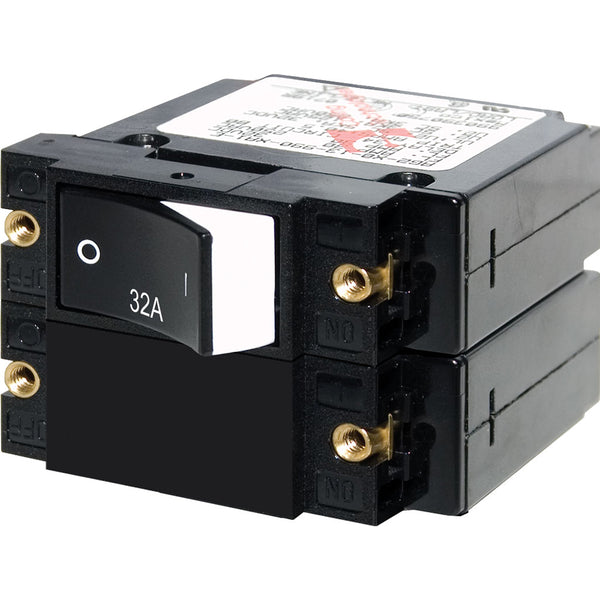 7575 A-Series Raised Rocker Circuit Breaker - Double Pole - 32A