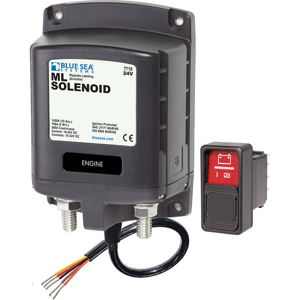 7719 - ML-Series Solenoid Switch - Stripped Wire - 24V