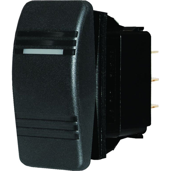 8289 Water Resistant Contura III Switch - DPDT (ON)-OFF-ON - Black
