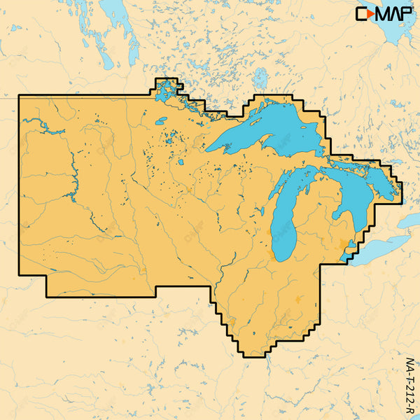 C-MAP REVEAL™ X - U.S. Lakes North Central