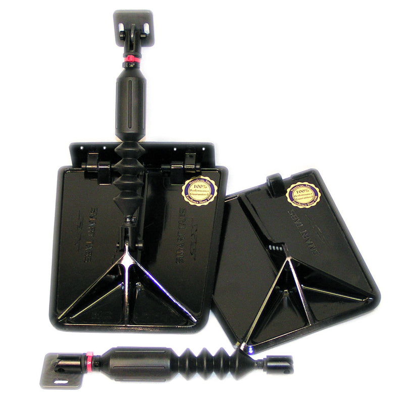 Smart Tab SX Trim Tabs by Lectrotab f/13'-15’ Boat w/30 - 40HP - Black