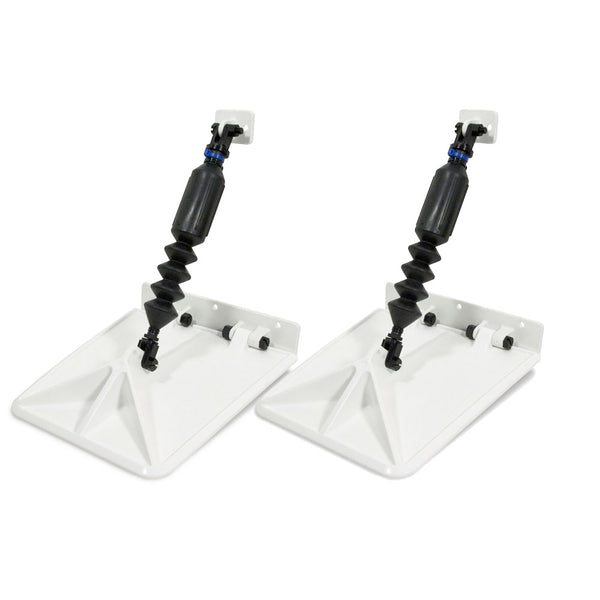 Smart Tabs SX Trim Tabs by Lectrotab 9.5” x 10” f/13'-15’ Boat w/30 - 40HP - White