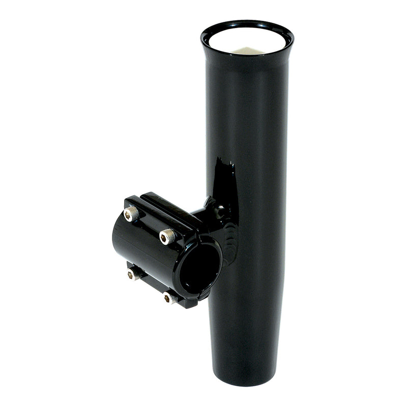 Lee's Clamp-On Rod Holder Horizontal Mount - Aluminum - Pipe Size #5 - 2.375" - 2-3/8" OD - Black