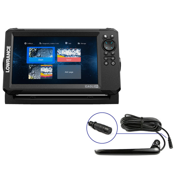 Lowrance Eagle 9 w/TripleShot T/M Transducer & Discover OnBoard Chart