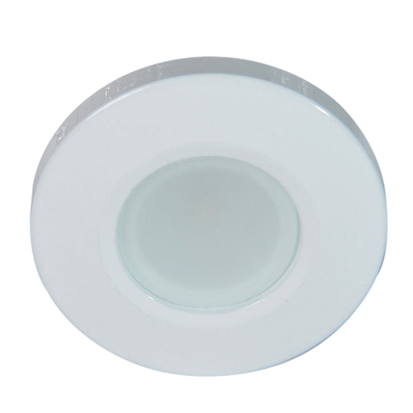 Lumitec Orbit Flush Mount Down Light - Blue Non-Dimming, Red Non-Dimming & White Dimming w/White Housing