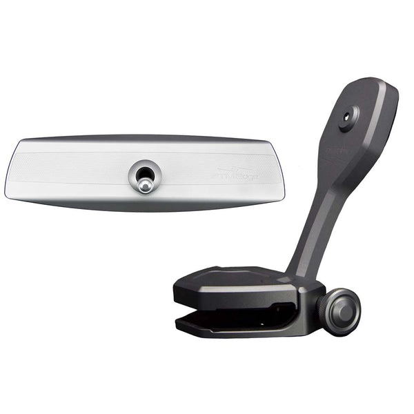 PTM Watersports Mirror/Bracket Kit w/VR-140 Elite Mirror & ZXR-360 (Titanium Grey)