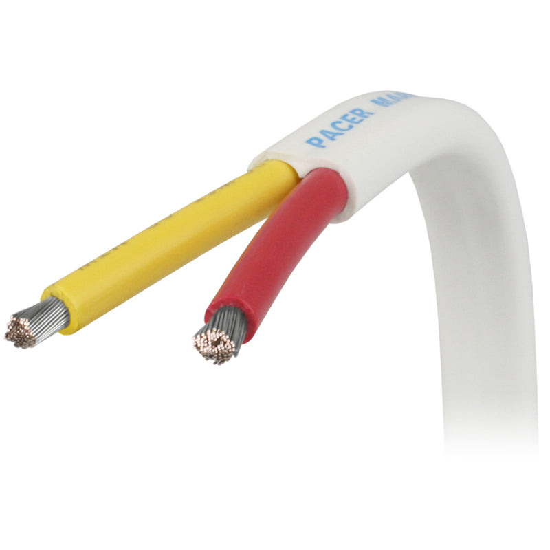 Pacer 8/2 AWG Safety Duplex Cable - Flat Cable - Red/Yellow - 500'