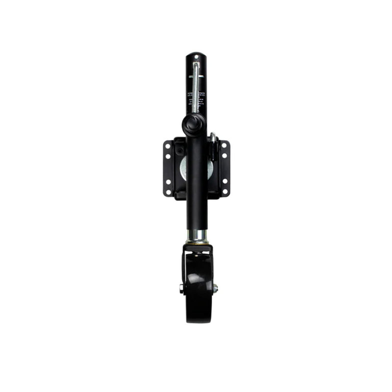 Powerwinch Select Series Jack - 1200lb, Weld-On, Single Wheel, Carbon Black