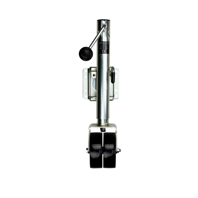Powerwinch Saltwater Series Jack - 1500lb, Weld-On, Double Wheel, Zinc 500+ HR Salt Spray