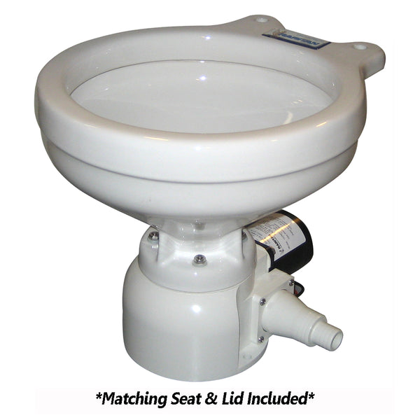 Raritan Sea Era QC Toilet - Marine Size - Remote Intake Pump - Straight & 90° Discharge - Smart Toilet Control - 12v