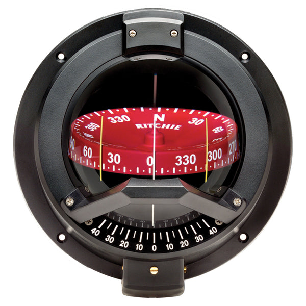 BN-202 Navigator Compass - Bulkhead Mount - Black