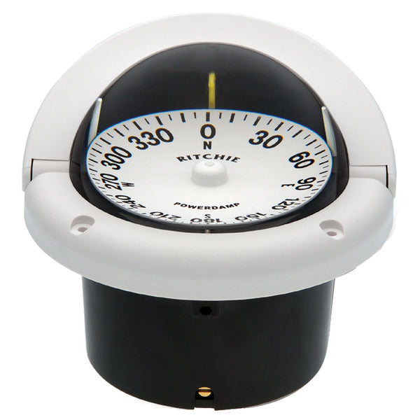 HF-742W Helmsman Compass - Flush Mount - White