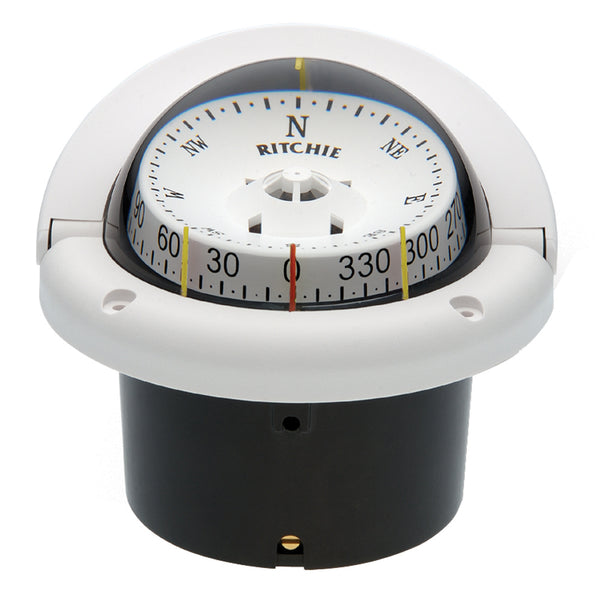 HF-743W Helmsman Compass - Flush Mount - White