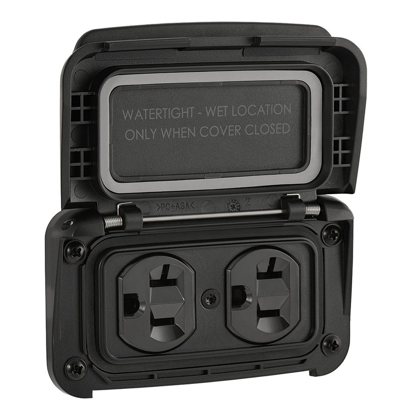 Scanstrut Ventura Series Dual AC Outlet - 125V - 20A