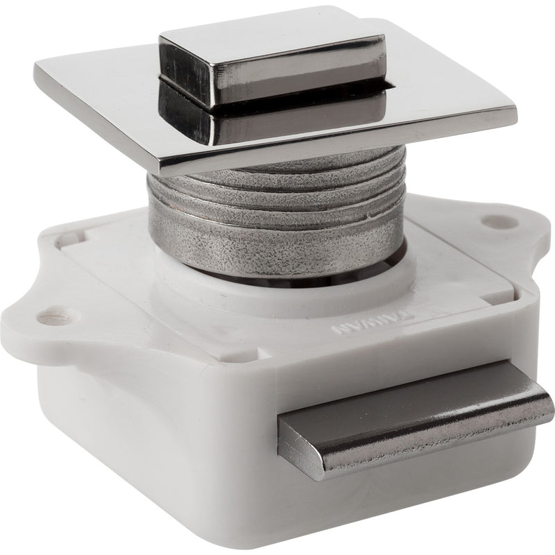 Sea-Dog Push Button Rim Latch - Square - Stainless Steel/Plastic Housing