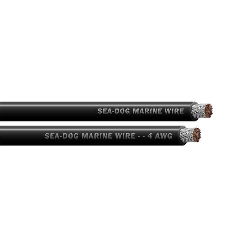 Sea-Dog 4 AWG Black Battery Cable - 50'