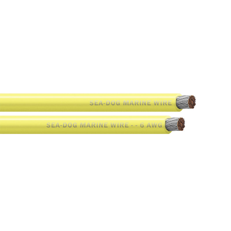 Sea-Dog 6 AWG Yellow Battery Cable - 250'