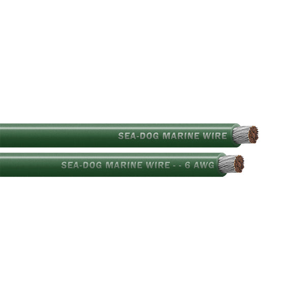 Sea-Dog 6 AWG Green Battery Cable - 50'