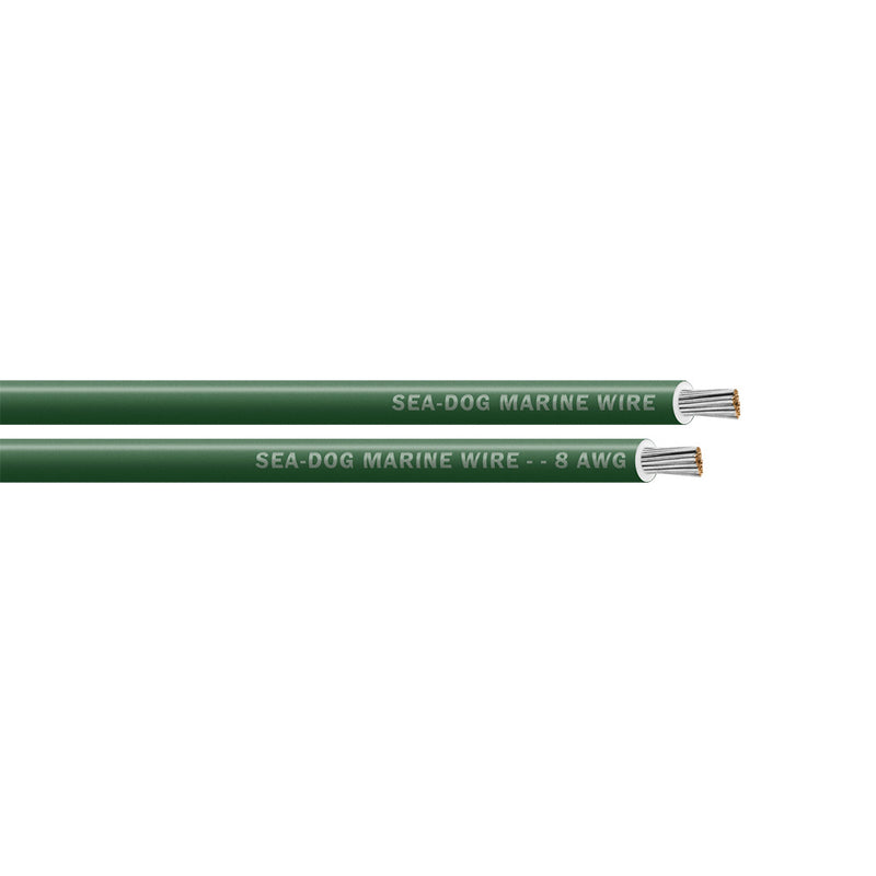 Sea-Dog 8 AWG Green Primary Wire - 250'