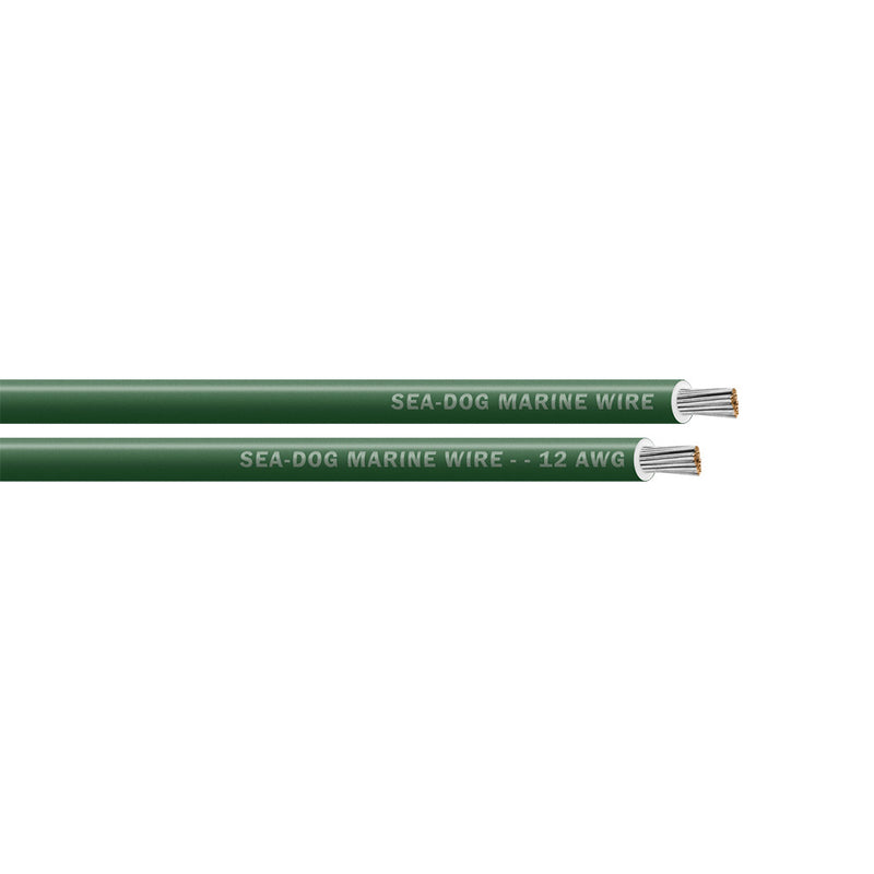 Sea-Dog 12 AWG Green Primary Wire - 1000'