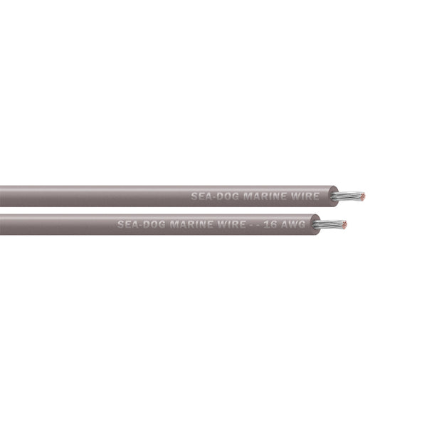 Sea-Dog 16 AWG Grey Primary Wire - 25'