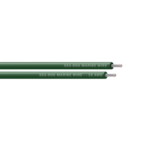 Sea-Dog 18 AWG Green Primary Wire - 1000'