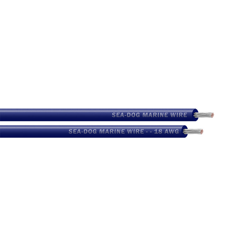 Sea-Dog 18 AWG Dark Blue Primary Wire - 25'